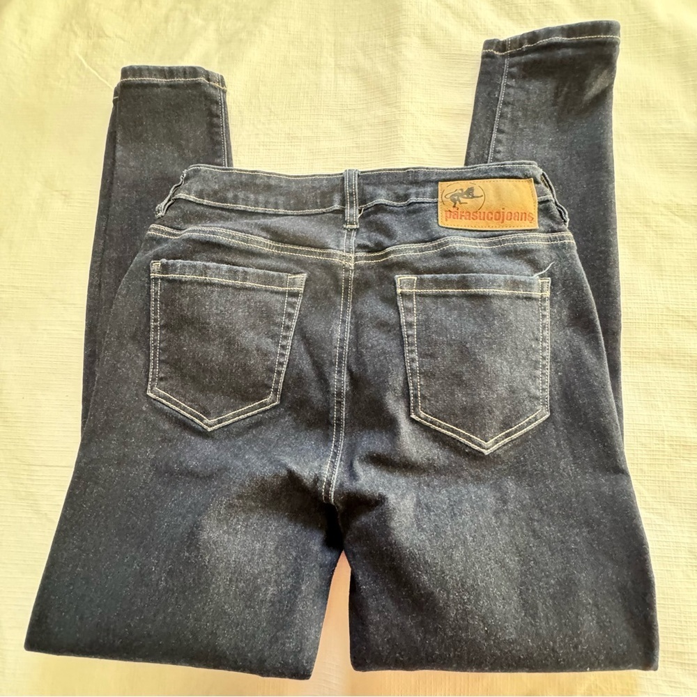 Vintage Parasuco Women's Blue Skinny Jeans size 8 Y2K